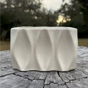 MCM Ecru Ceramic Planter